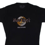 HARD ROCK CAFE Amsterdam Womens T-Shirt Black L
