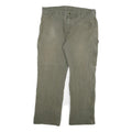 DICKIES Mens Cotton Blend Regular Fit Utility Trousers Olive W38 L30 Workwear