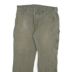 DICKIES Mens Cotton Blend Regular Fit Utility Trousers Olive W38 L30 Workwear