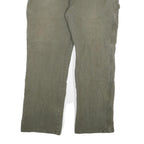 DICKIES Mens Cotton Blend Regular Fit Utility Trousers Olive W38 L30 Workwear