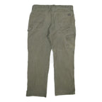 DICKIES Mens Cotton Blend Regular Fit Utility Trousers Olive W38 L30 Workwear