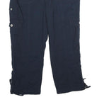 WESTPORT Womens Navy Blue Cargo Shorts UK 12 W32 Cotton Blend Comfort Style