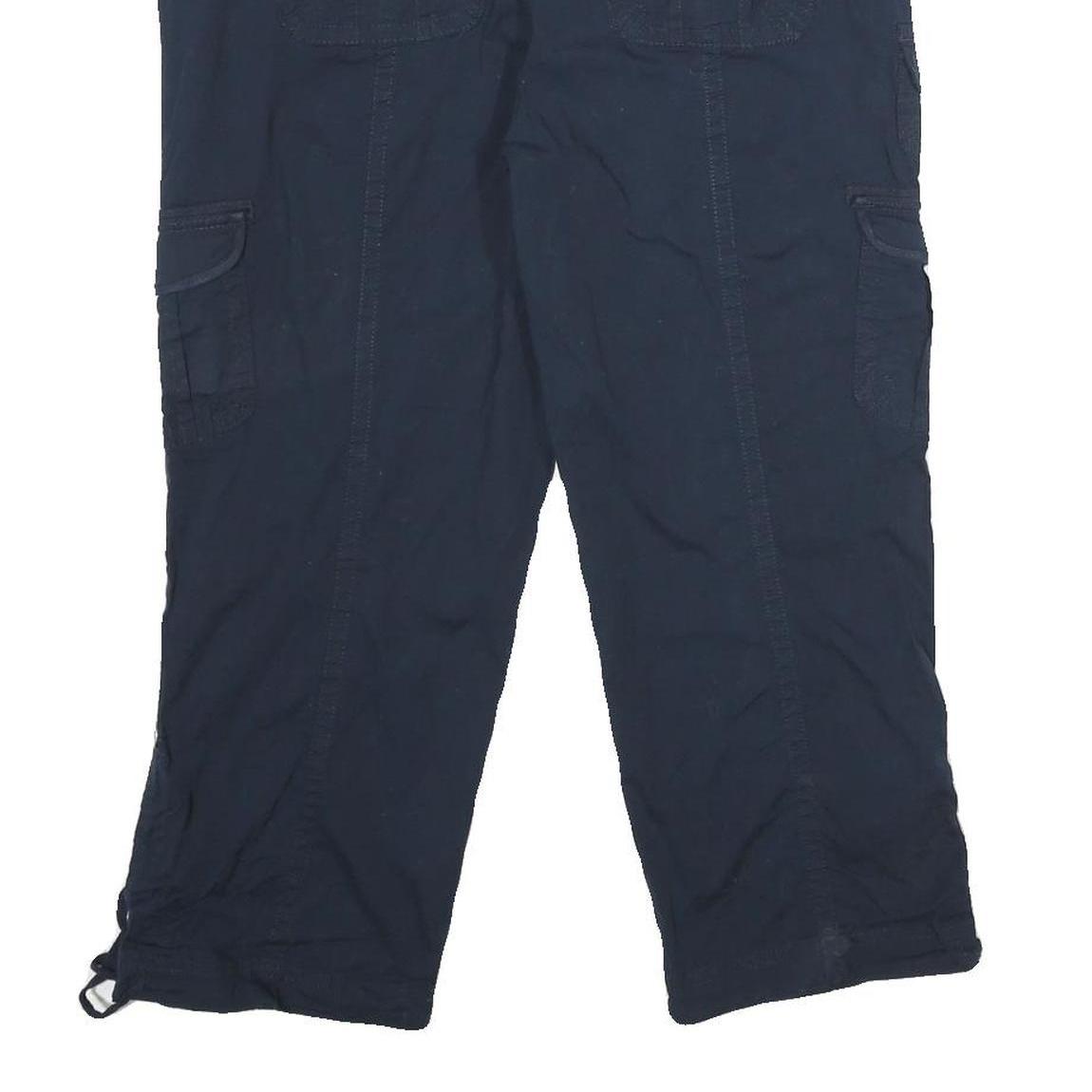 WESTPORT Womens Navy Blue Cargo Shorts UK 12 W32 Cotton Blend Comfort Style