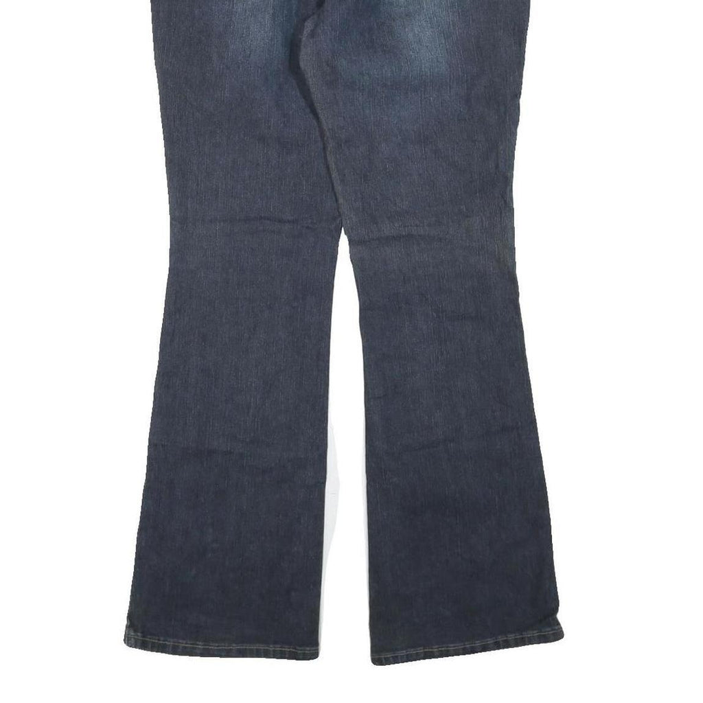 ROZ & ALI Womens Blue Regular Fit Flared Denim Cotton Blend Medium W34 L31