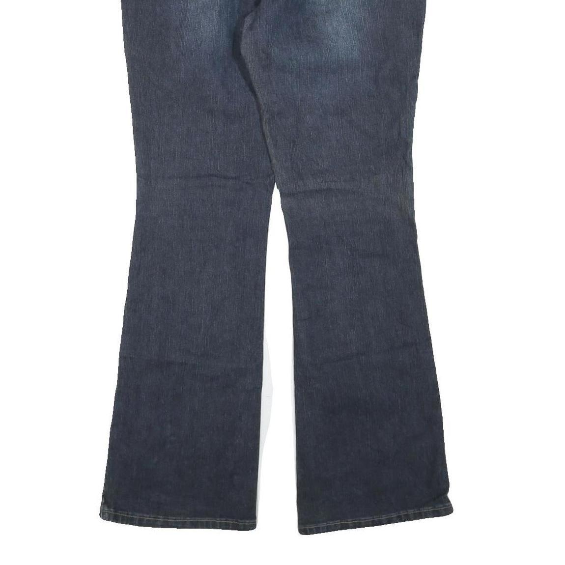 ROZ & ALI Womens Blue Regular Fit Flared Denim Cotton Blend Medium W34 L31