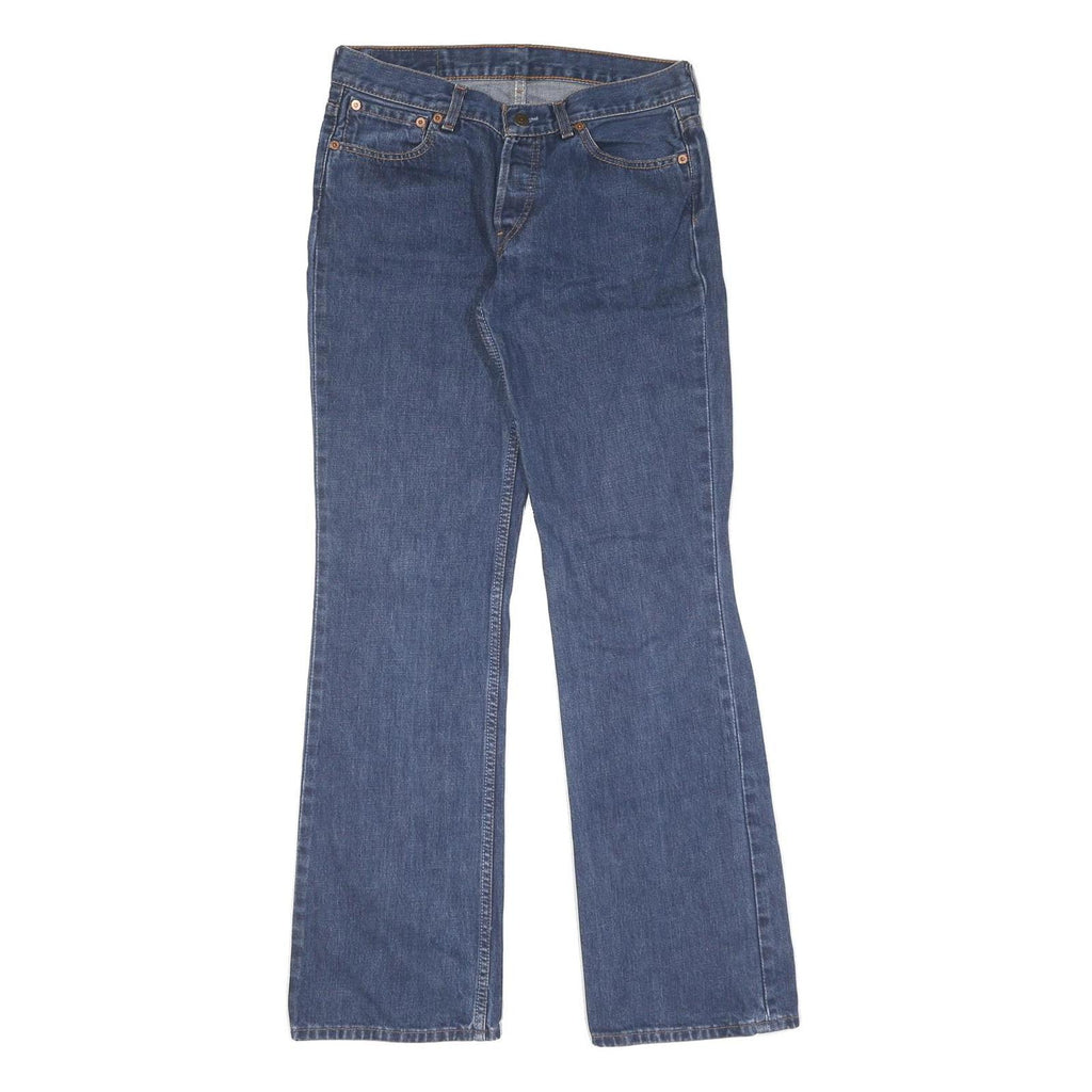 LEVI'S Womens Regular Blue Jeans Cotton Button W30 L34 Classic Straight Denim