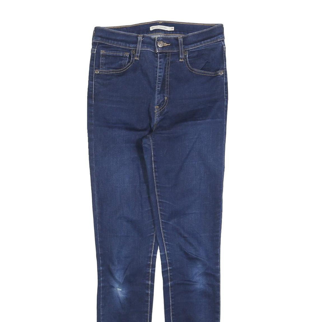 LEVI'S Womens Jeans Blue Slim Skinny Denim Medium W28 L32 Stretch Zip
