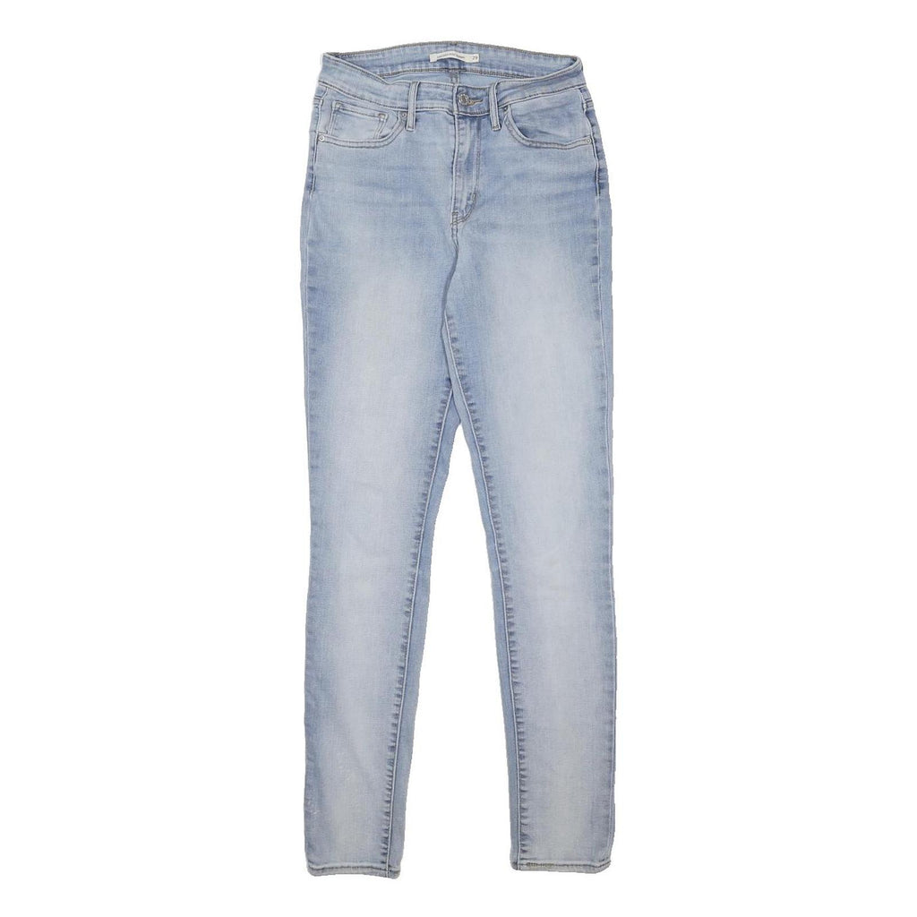 LEVI'S 721 Womens Jeans Blue Slim Skinny Denim Light W26 L30 Stretch Zip