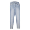 LEVI'S 721 Womens Jeans Blue Slim Skinny Denim Light W26 L30 Stretch Zip