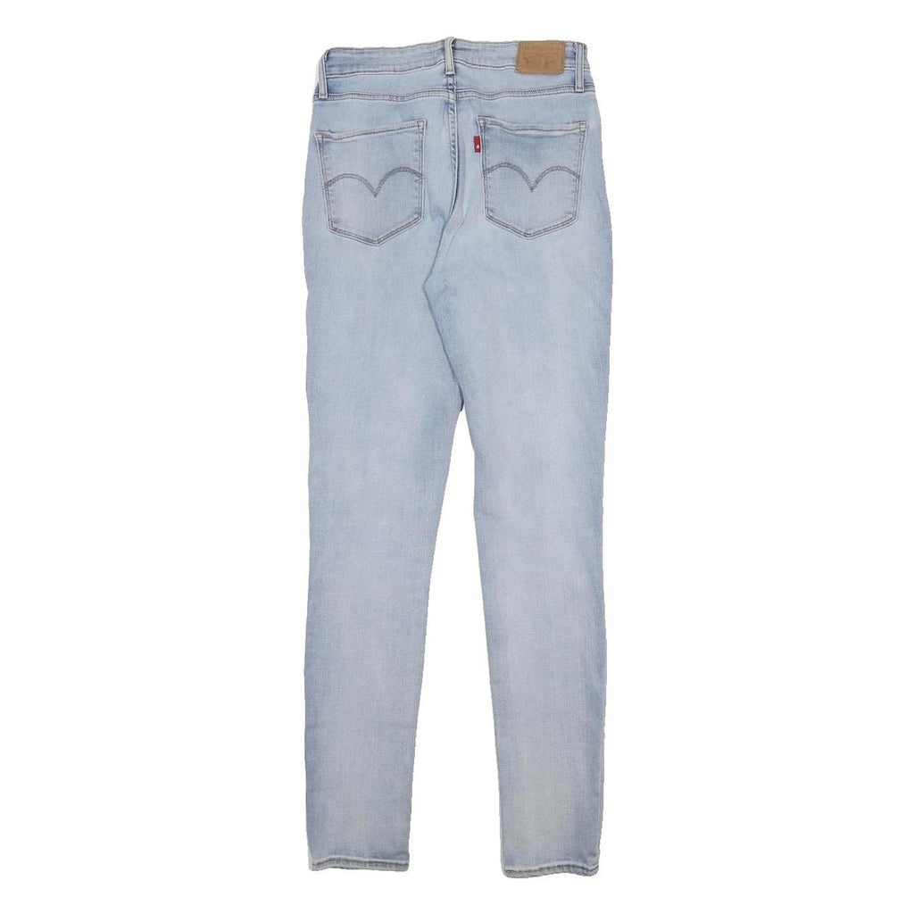LEVI'S 721 Womens Jeans Blue Slim Skinny Denim Light W26 L30 Stretch Zip