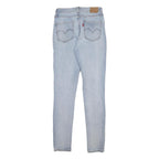 LEVI'S 721 Womens Jeans Blue Slim Skinny Denim Light W26 L30 Stretch Zip