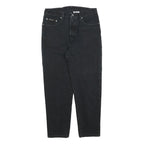 CALVIN KLEIN Womens Black Regular Fit Straight Denim Jeans W28 L25 Classic Style