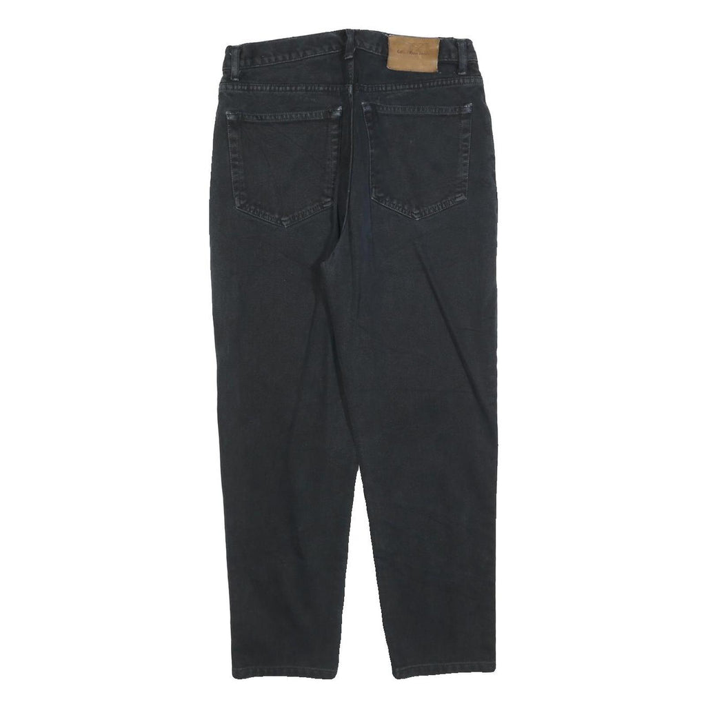CALVIN KLEIN Womens Black Regular Fit Straight Denim Jeans W28 L25 Classic Style
