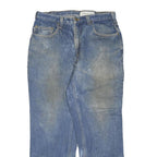 CARHARTT Mens Regular Fit Blue Denim Jeans W34 L30 Casual Workwear Zip Closure