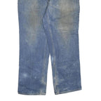 CARHARTT Mens Regular Fit Blue Denim Jeans W34 L30 Casual Workwear Zip Closure