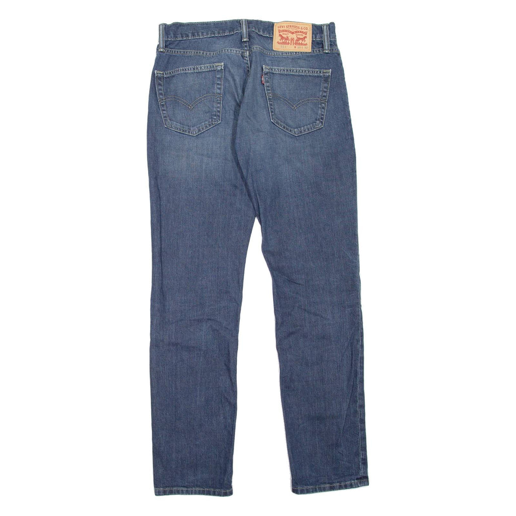 LEVI'S 511 Jeans Mens Blue Slim Straight Stone Wash W30 L32