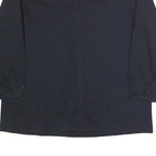 MASSIMO DUTTI Womens Navy Blue Basic Top 3/4 Sleeve Round Neck S