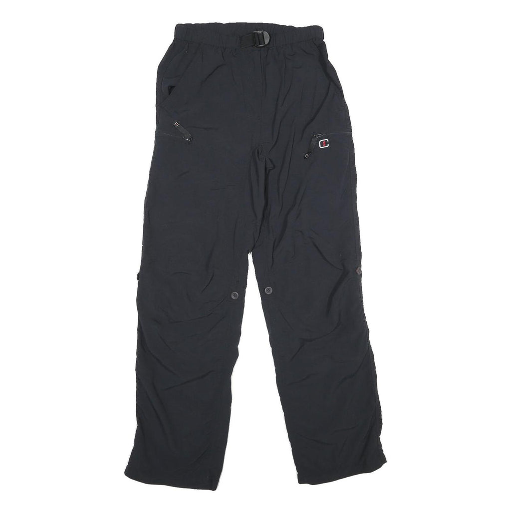 COLONIAL OUTDOOR Womens Black Regular Fit Straight Leg Trousers W28 L32 Outdoor