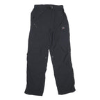 COLONIAL OUTDOOR Womens Black Regular Fit Straight Leg Trousers W28 L32 Outdoor