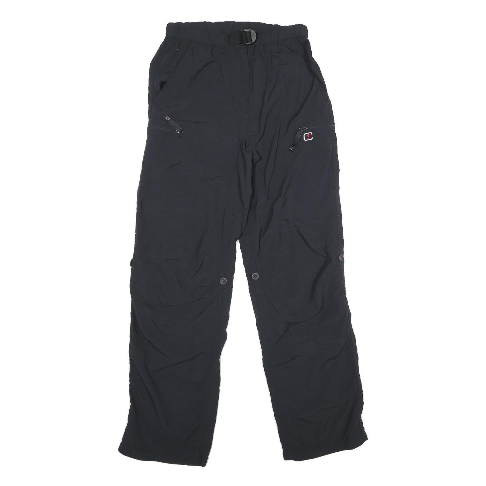 COLONIAL OUTDOOR Womens Black Regular Fit Straight Leg Trousers W28 L32 Outdoor