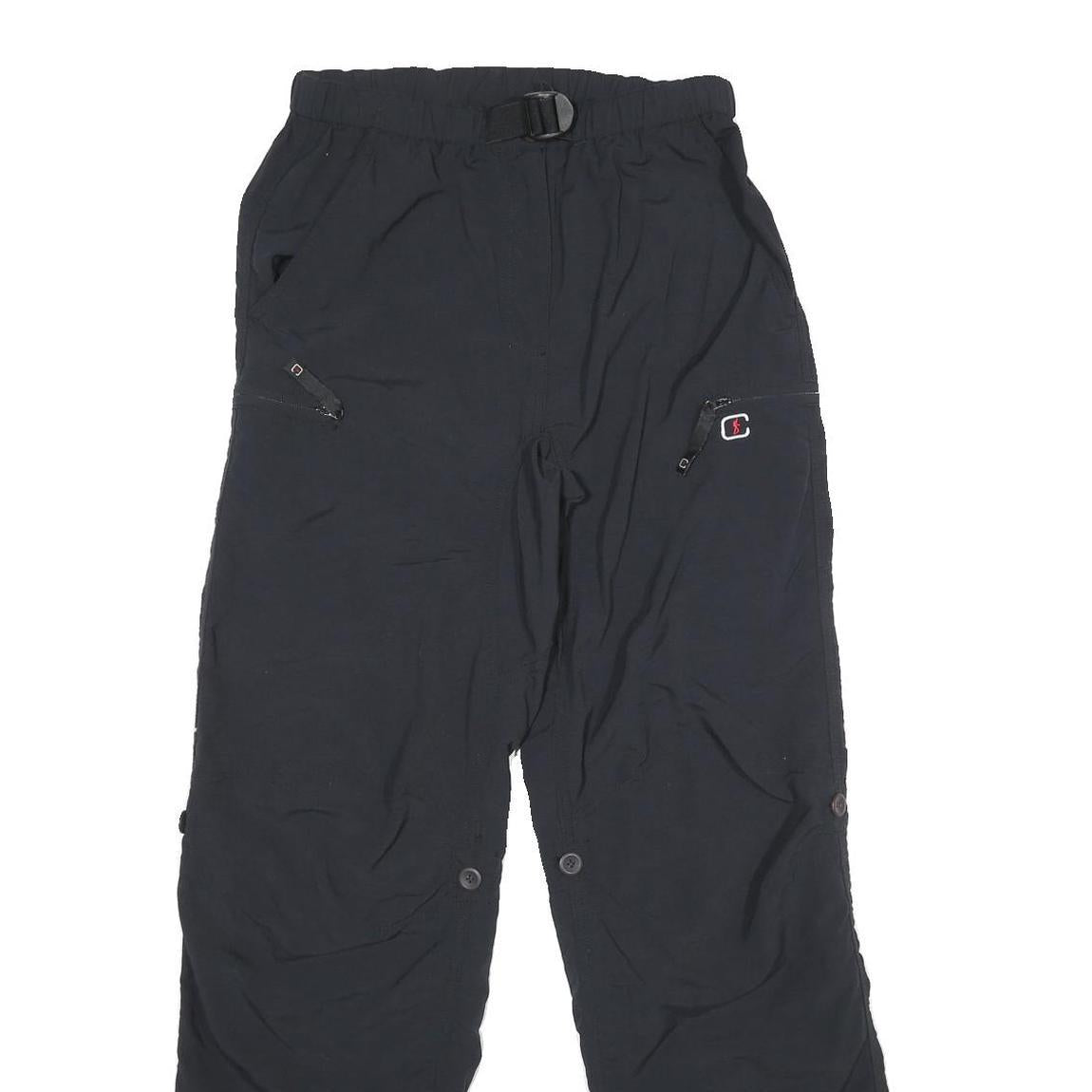 COLONIAL OUTDOOR Womens Black Regular Fit Straight Leg Trousers W28 L32 Outdoor