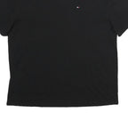 TOMMY HILFIGER Mens Black XL T-Shirt Short Sleeve Crew Neck Classic Cotton