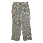 FIELDSTAFF Mens Cotton Blend Camouflage Regular Fit Straight Leg Trousers W32