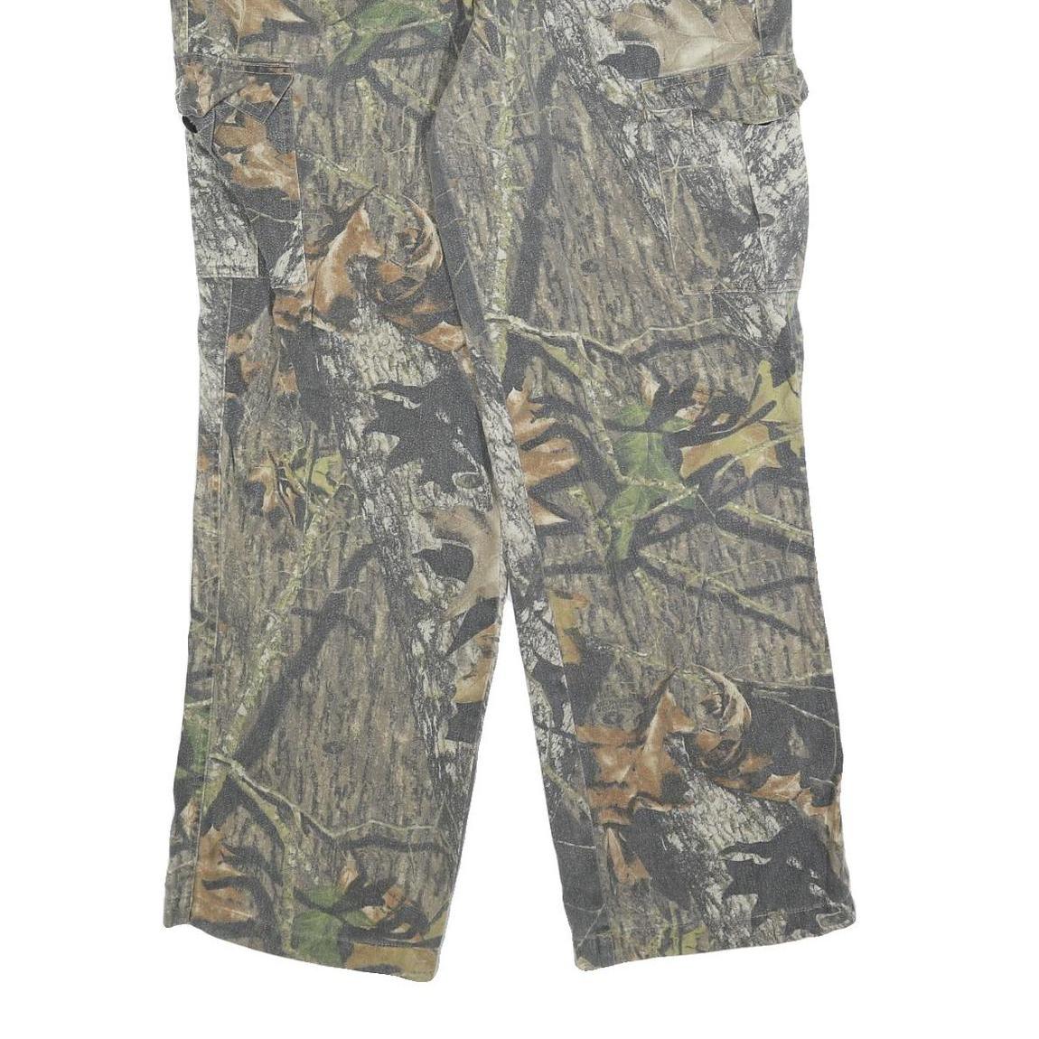 FIELDSTAFF Mens Cotton Blend Camouflage Regular Fit Straight Leg Trousers W32