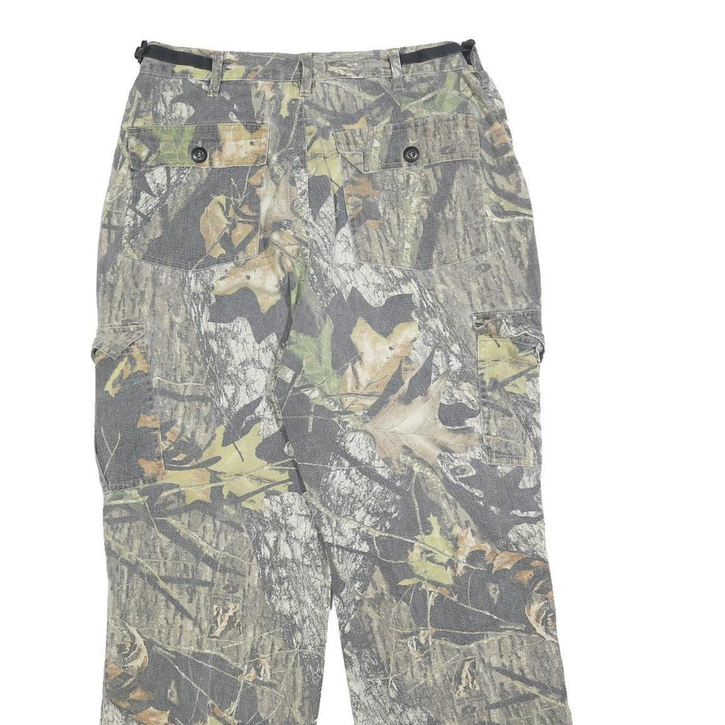 FIELDSTAFF Mens Cotton Blend Camouflage Regular Fit Straight Leg Trousers W32