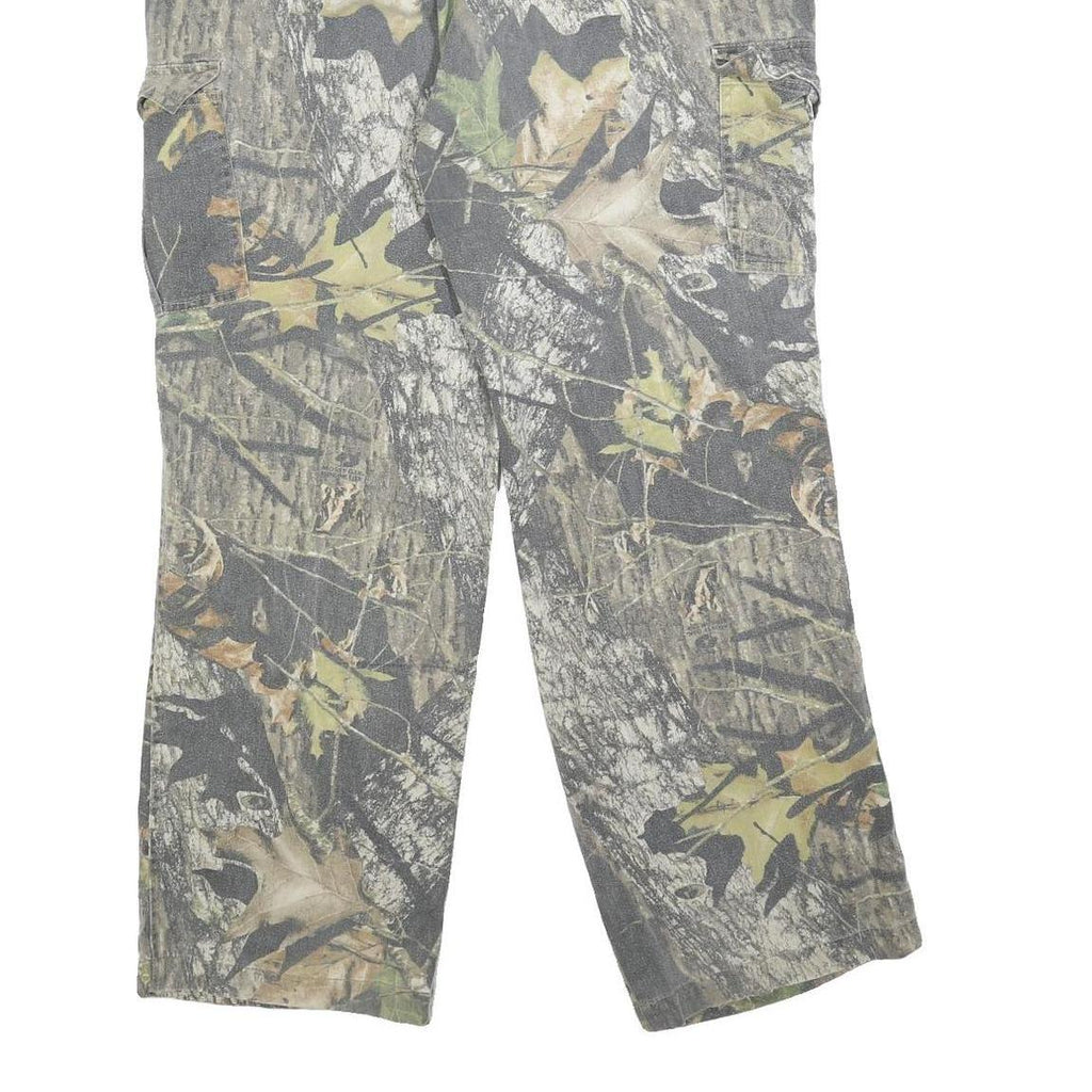 FIELDSTAFF Mens Cotton Blend Camouflage Regular Fit Straight Leg Trousers W32