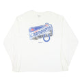 REEBOK Mens White NFL AFC Champions 2009 Graphic Long Sleeve Crew Neck XL
