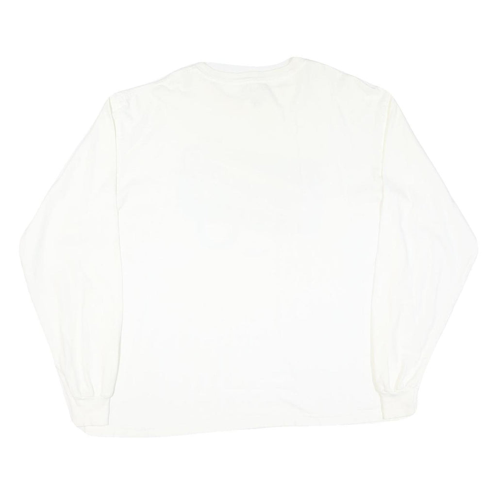 REEBOK Mens White NFL AFC Champions 2009 Graphic Long Sleeve Crew Neck XL