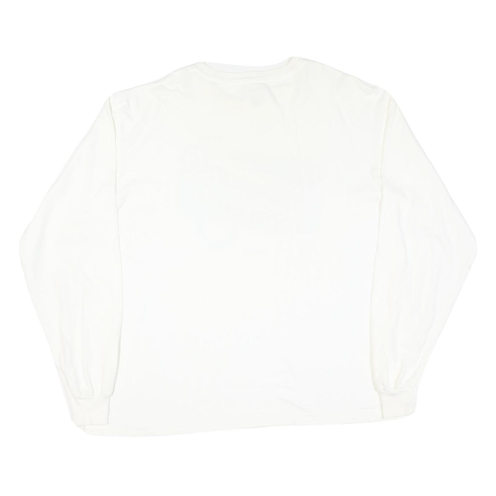 REEBOK Mens White NFL AFC Champions 2009 Graphic Long Sleeve Crew Neck XL