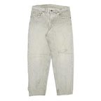 LEVI'S Womens Grey Straight Denim Rinse Relaxed Fit Cotton Blend W32 L28 Casual