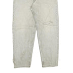 LEVI'S Womens Grey Straight Denim Rinse Relaxed Fit Cotton Blend W32 L28 Casual