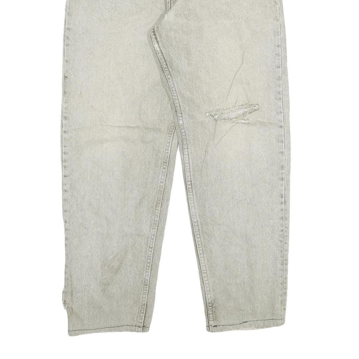 LEVI'S Womens Grey Straight Denim Rinse Relaxed Fit Cotton Blend W32 L28 Casual