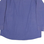 TOMMY HILFIGER Mens Blue Patterned Shirt XL Long Sleeve Button Cotton Casual