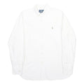 RALPH LAUREN Mens White Cotton Button Down Shirt M Classic Polo Logo
