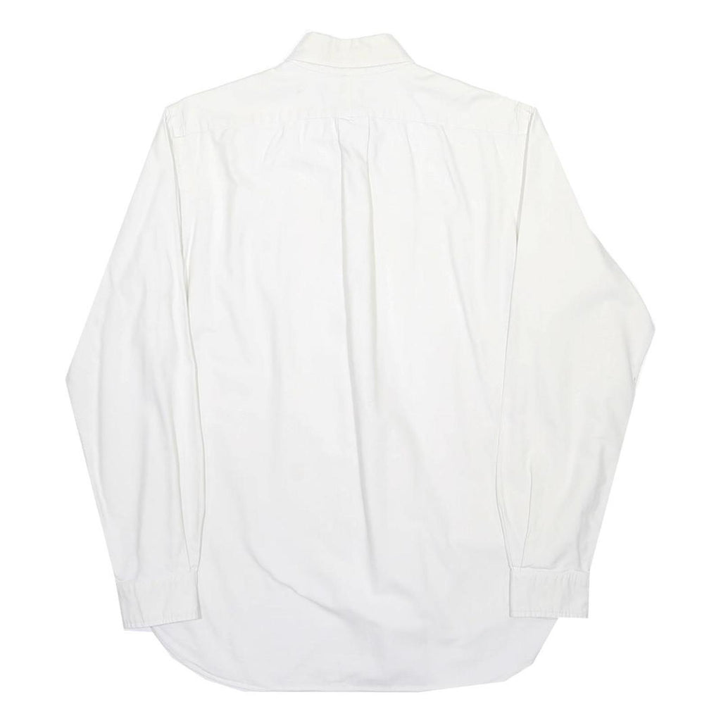 RALPH LAUREN Mens White Cotton Button Down Shirt M Classic Polo Logo