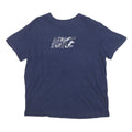 NIKE Mens Navy Blue Graphic T-Shirt XL Short Sleeve Crew Neck Cotton Blend