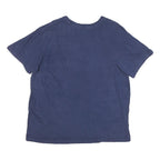NIKE Mens Navy Blue Graphic T-Shirt XL Short Sleeve Crew Neck Cotton Blend