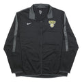 NIKE Mens Black & Grey Depauw Football Track Jacket L Polyester Blend Zip