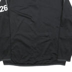 NIKE Mens Black & Grey Depauw Football Track Jacket L Polyester Blend Zip