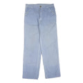CARHARTT Mens Cotton Blend Blue Regular Straight Trousers W32 L32 Workwear Zip