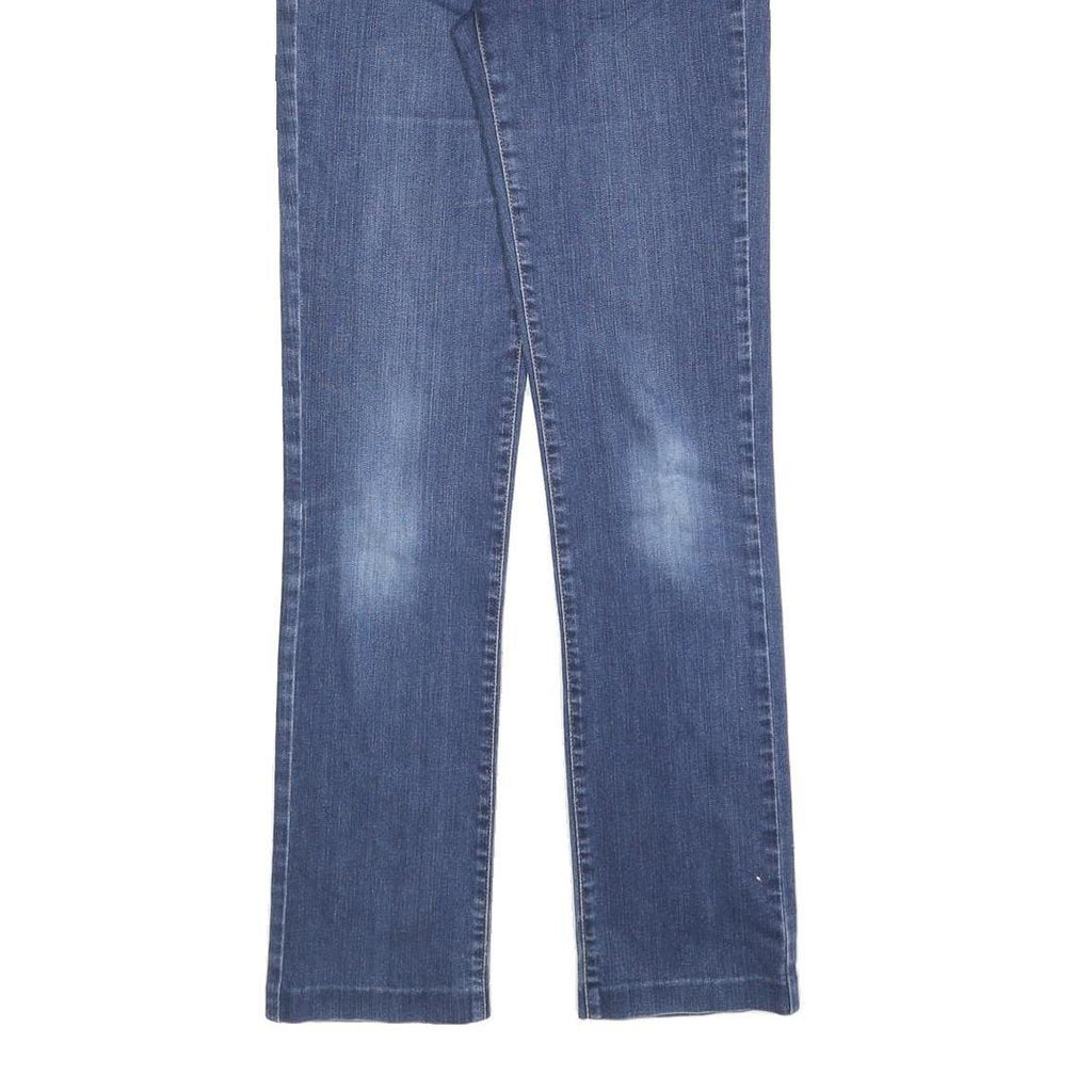 LEVI'S Womens Slim Blue Denim Cotton Blend Straight Jeans Medium Wash W26 L30