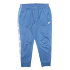 NIKE Mens Joggers Blue & Light Blue XL W34 L26 Slim Tapered Logo