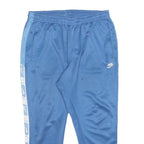 NIKE Mens Joggers Blue & Light Blue XL W34 L26 Slim Tapered Logo