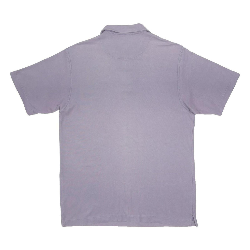 NIKE Mens Lilac Polo Shirt L Cotton Blend Short Sleeve Plain Comfort Fit
