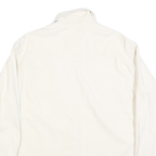 LEVI'S Womens White Cotton Blend Shirt S Classic Western Style Button