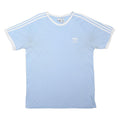 ADIDAS ORIGINALS Mens Blue & White Graphic T-Shirt XL Short Sleeve Crew Neck